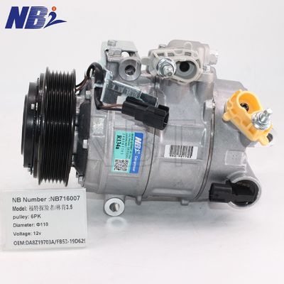 좋은 가격 100% 테스트 된 포드 익스플로러 스포츠 오토 AC 압축기 3.5L 터보 DA8Z19703A/FB53-19D629 6PK 12 온라인으로