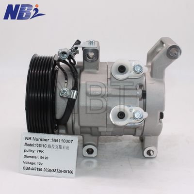 좋은 가격 해일렉스 직렬 7pk 12VOLT 공기 압축기 새 447190-2650/88320-0K100 사용 상태 온라인으로